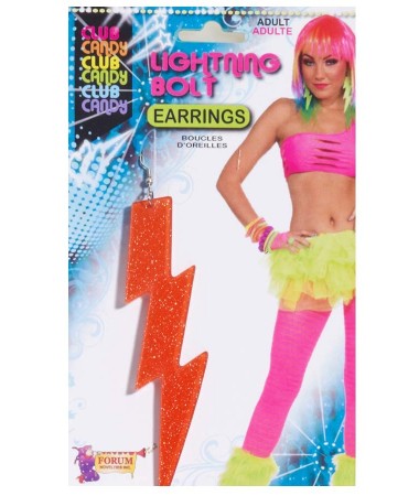 Lightning Bolt Earrings Orange BUY